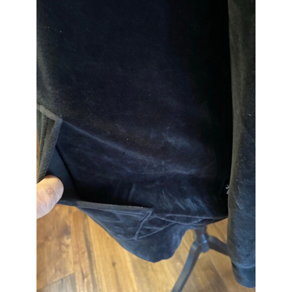 PUMA Women's Essentials+
Velour Hoodie Black Pass Through Pocket 75% Cotton SOFT - Picture 4 of 11